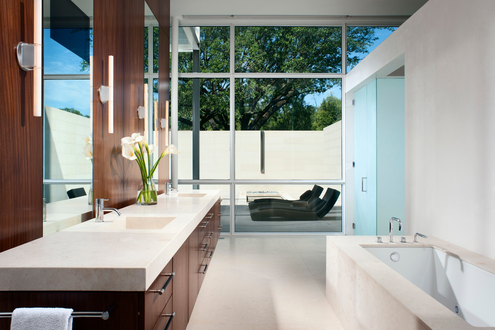 Ada Bathroom Layout for Contemporary Bathroom with High Ceilings