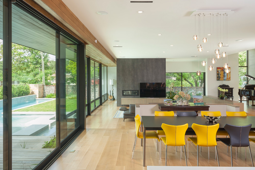 Aia Houston for Contemporary Dining Room with Pendant Lighting