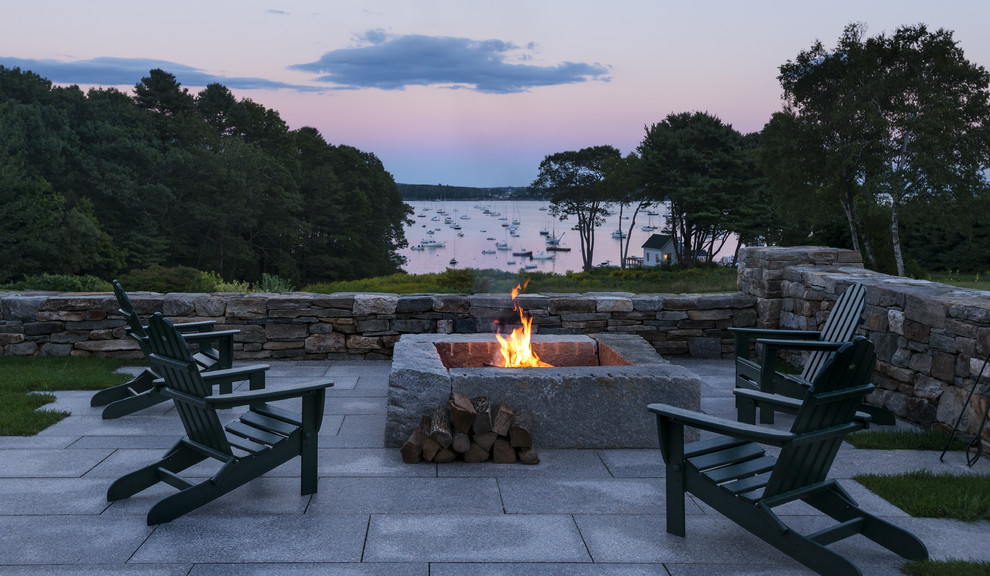 Bonfire Portland for Traditional Patio with Adirondack Chairs