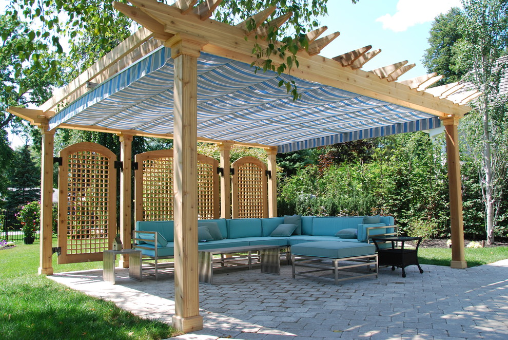 Canope for Traditional Patio with Awning