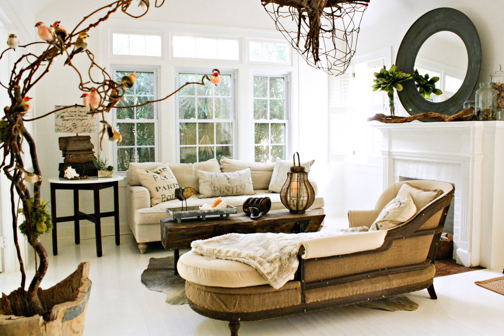 Chaise Definition for Eclectic Living Room with Shabby Chic