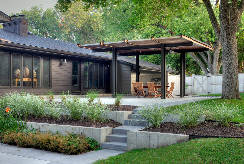 Charleston Homes Omaha for Contemporary Landscape with Backyard Remodel