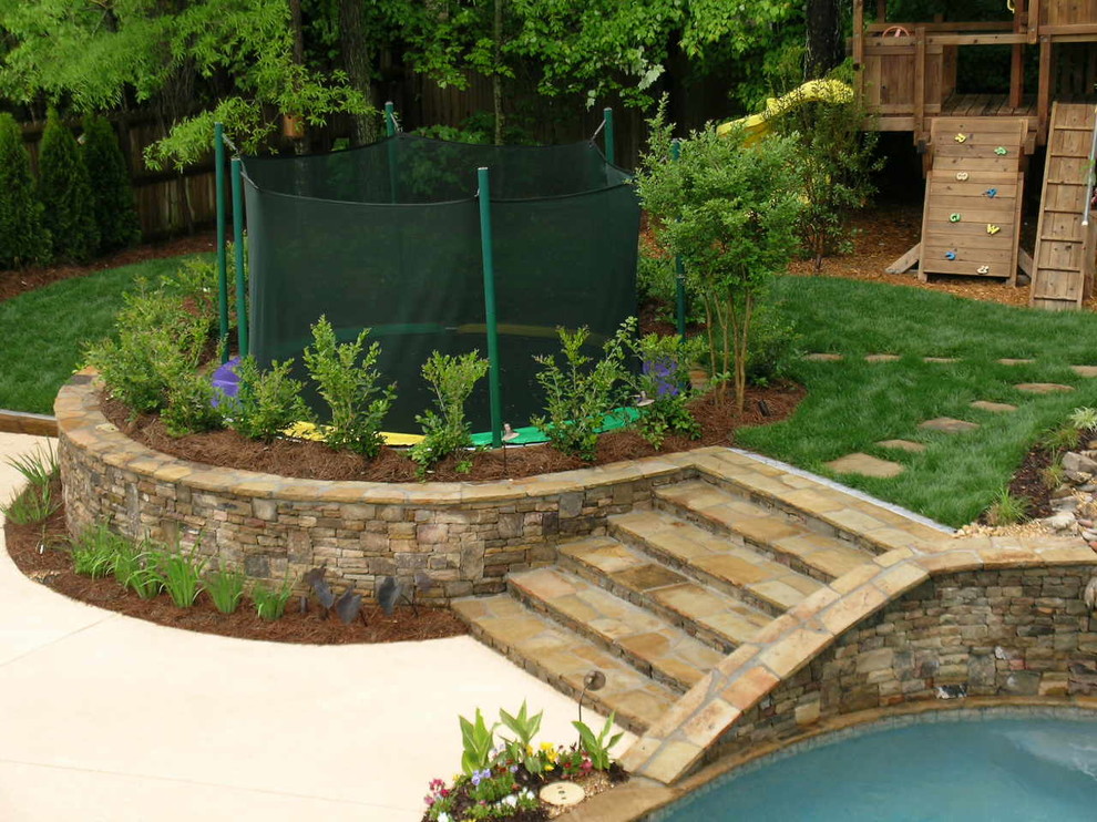 Cobb County Tractor for Traditional Patio with Waterfall