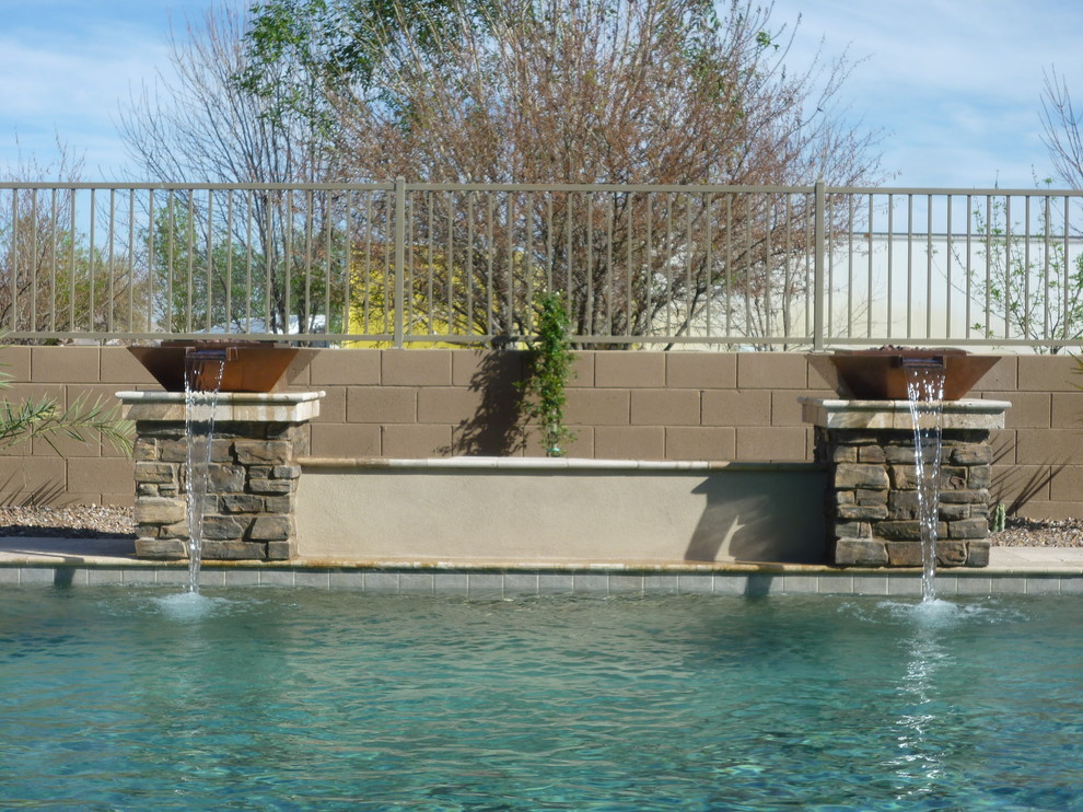 Copper Wok for Traditional Pool with Fire Feature