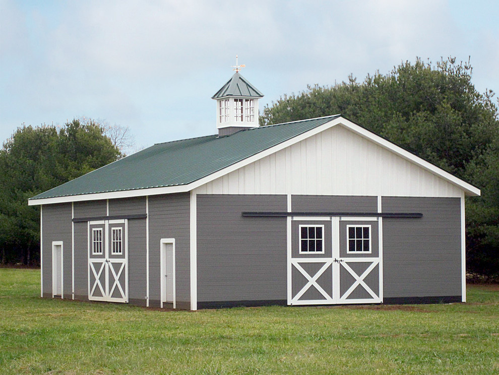 Daltile Denver for Farmhouse Exterior with Garage Doors