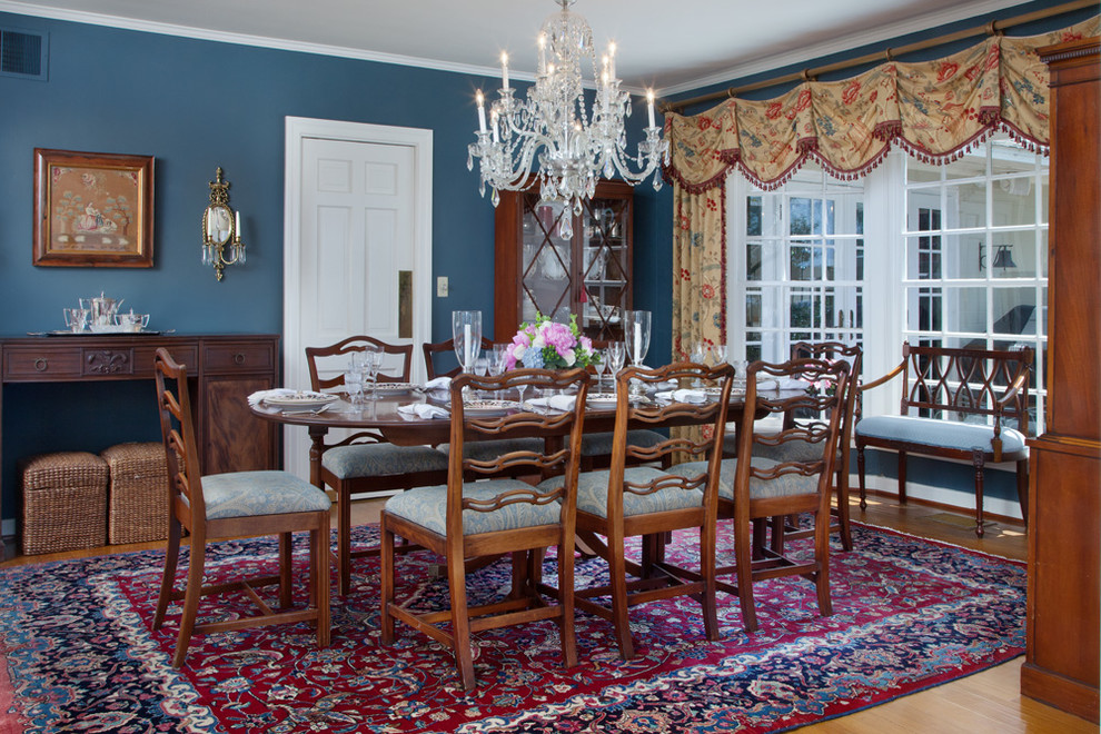 Dr Horton Orlando for Traditional Dining Room with Wicker Ottoman