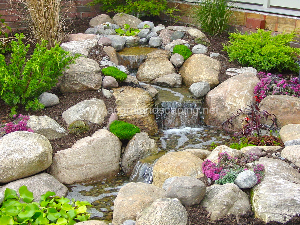 Lowes Henrietta for Traditional Landscape with Small Waterfalls