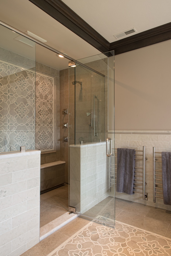 Lowes Nashua Nh for Traditional Bathroom with Frameless Shower Door