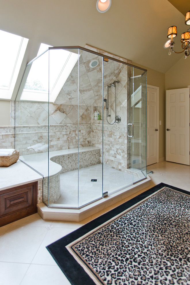 Minka Group for Contemporary Bathroom with Tile Shower