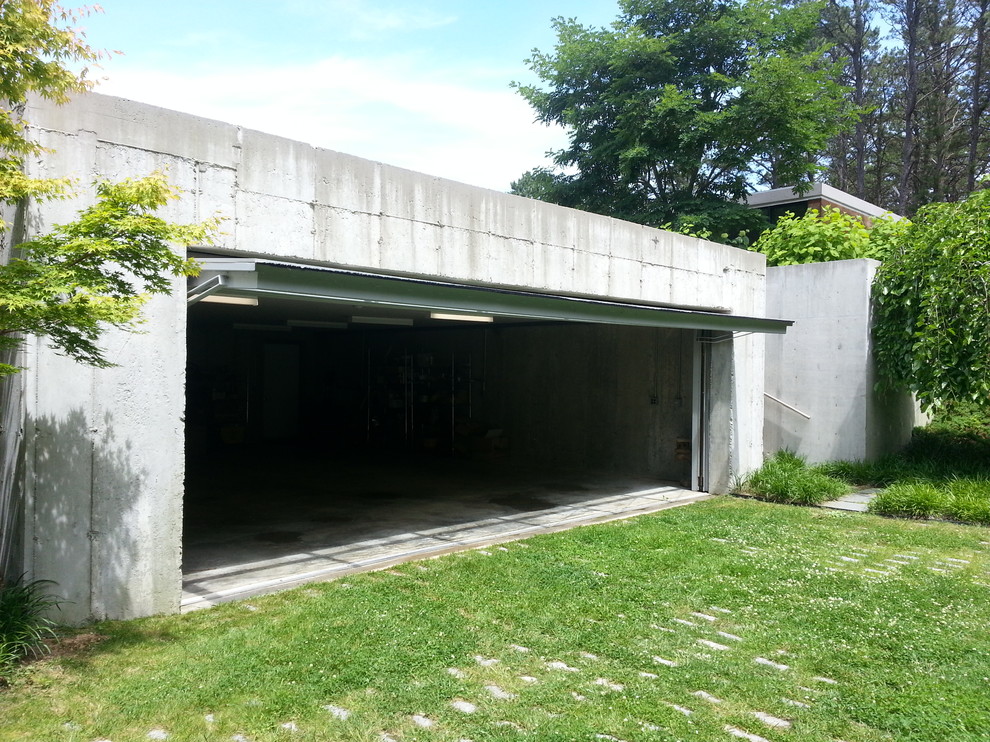 Modernfold for Contemporary Shed with Designer Doors