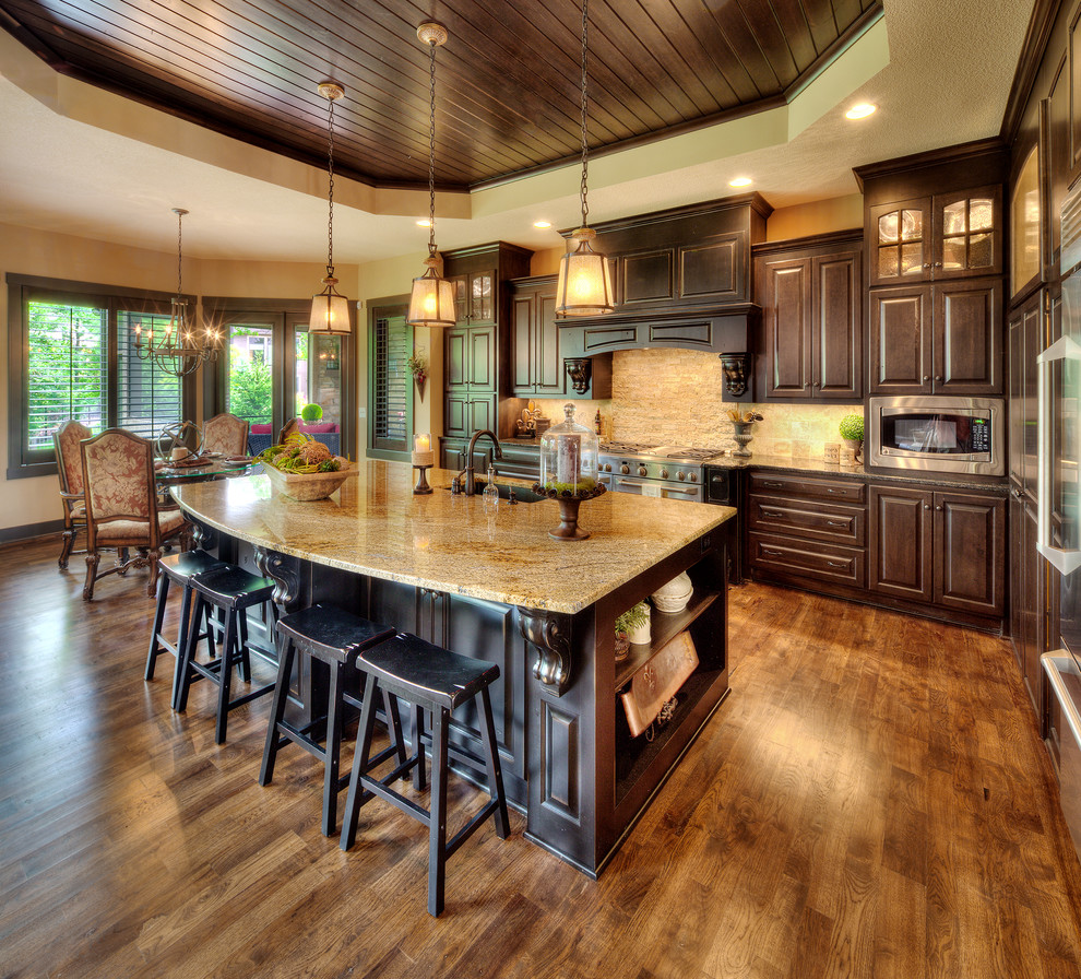 Sherwin Williams Stain Colors for Mediterranean Kitchen with Open Floor Plan Ideas