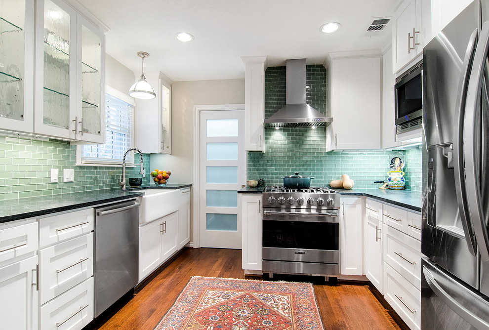 Stampin Pretty for Transitional Kitchen with White Cabinets