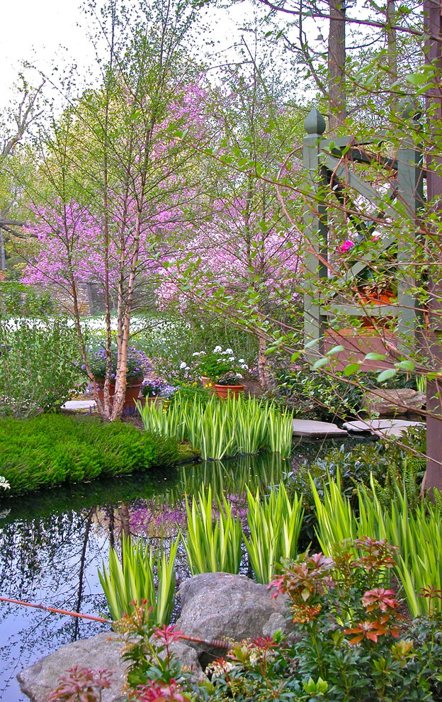 The Water Lily Pond Claude Monet for Traditional Landscape with Water Feature