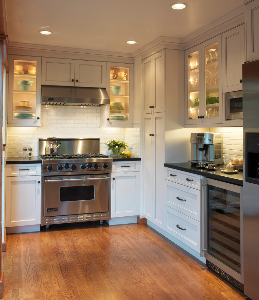 Viking Lumber for Traditional Kitchen with Medium Stained Floor