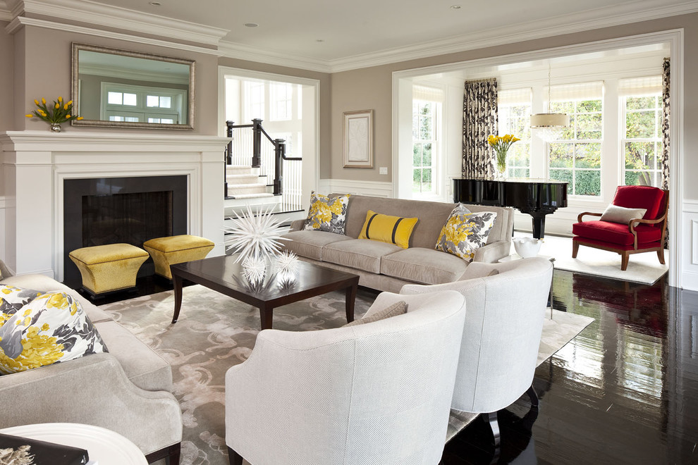 www.lohud.com for Transitional Living Room with Chandelier