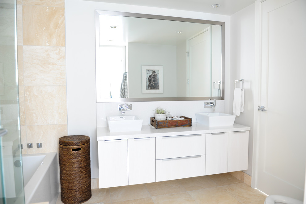 Zentech for Contemporary Bathroom with Silver Mirror Frame
